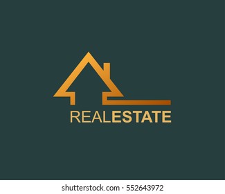 Real Estate Logo Template Design For Business