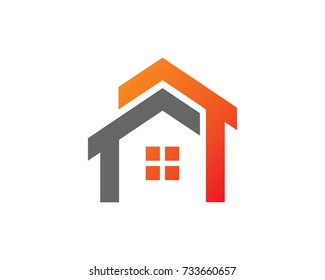 Real Estate Logo Template Design Vector, Emblem, Design Concept, Creative Symbol, Icon
