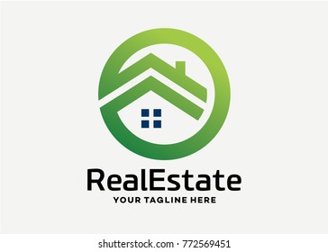 Real Estate Logo Template Design Vector, Emblem, Design Concept, Creative Symbol, Icon