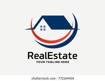 Real Estate Logo Template Design Vector, Emblem, Design Concept, Creative Symbol, Icon