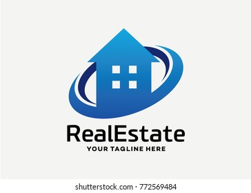 Real Estate Logo Template Design Vector, Emblem, Design Concept, Creative Symbol, Icon