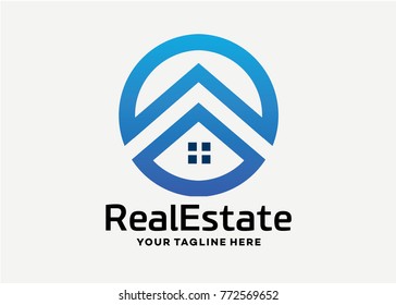 Real Estate Logo Template Design Vector, Emblem, Design Concept, Creative Symbol, Icon