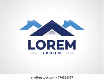 Real Estate Logo Template Design Vector, Emblem, Design Concept, Creative Symbol, Icon