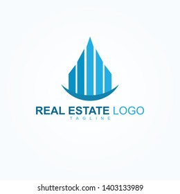 Real Estate Logo Template in a Half of Circle