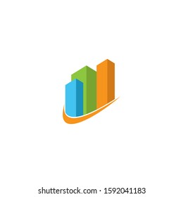 real estate logo template house finance vector