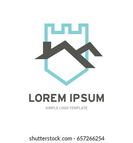 Real estate logo template. House logo template. Building logo template