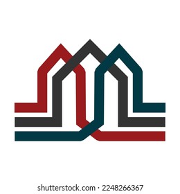 Real Estate Logo template Icon Illustration Brand Identity