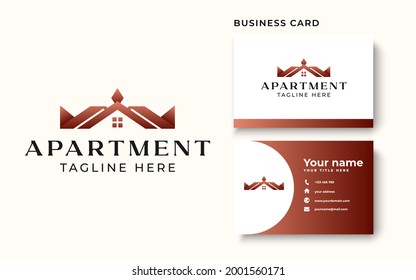 Plantilla de logotipo inmobiliario aislada en fondo blanco. Ilustración vectorial