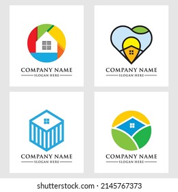 Plantilla de logotipo inmobiliario, marca el logotipo