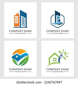 Real Estate Logo Template, set logo