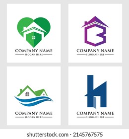 Plantilla de logotipo inmobiliario, marca el logotipo