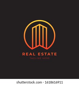Real Estate logo template, simple illustration vector perfect for property company