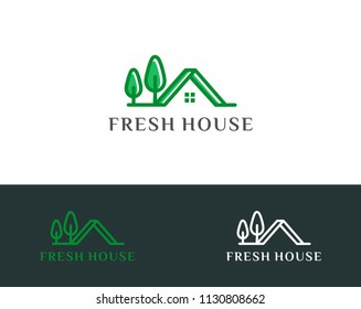 real estate logo template vector illustration