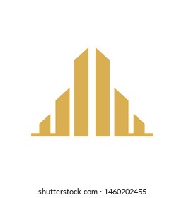 Real estate logo template vector building icon design
