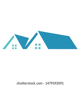 Real estate logo template vector mortgage icon design