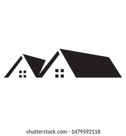 Real estate logo template vector mortgage icon design