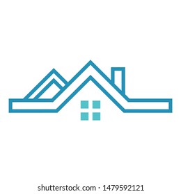 Real estate logo template vector mortgage icon design