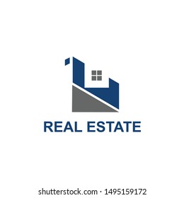 real estate logo template vector