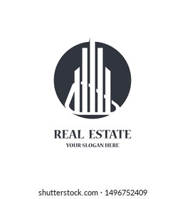 Real estate logo template vector icon
