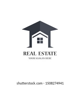 Real estate logo template vector icon