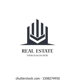 Real estate logo template vector icon
