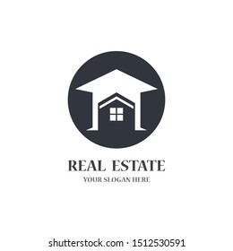 Real estate logo template vector icon