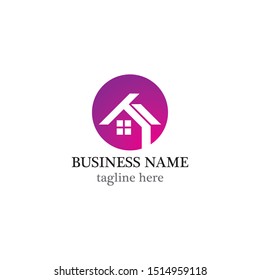 Real estate logo template vector icon design