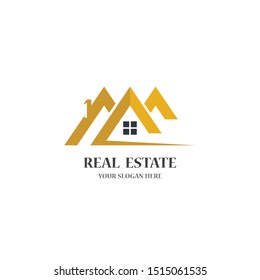 Real estate logo template vector icon