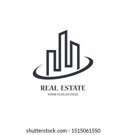 Real estate logo template vector icon