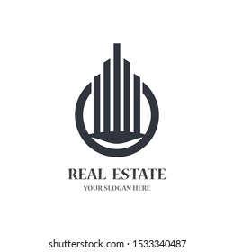 Real estate logo template vector icon illustratrion