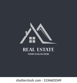 Real estate logo template vector icon illustratrion
