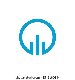 Real estate logo template. Vector home icon.