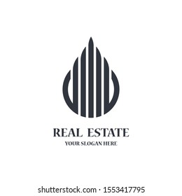 Real estate logo template vector icon illustratrion