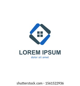 Real estate logo template vector design for business identity template