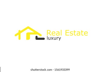 real estate logo template vector icon illustration. house design.