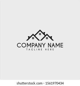 Real Estate Logo Template Vector