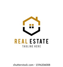 Real estate logo template Vector design