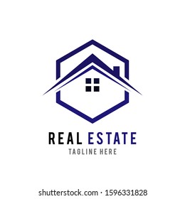 Real estate logo template Vector design
