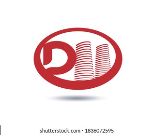 Real estate logo template vector. Letter D logo
