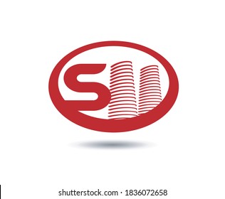 Vector de plantilla de logotipo inmobiliario. Logo de la letra S
