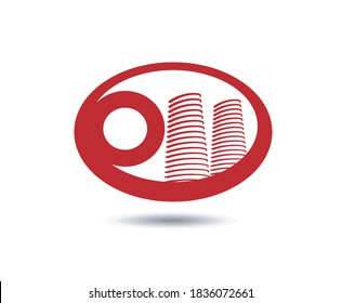 Vector de plantilla de logotipo inmobiliario. Logo de la letra O
