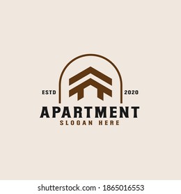 Plantilla de logotipo inmobiliario. Ilustración vectorial