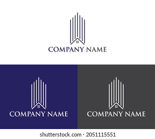 Real estate logo template vector icon