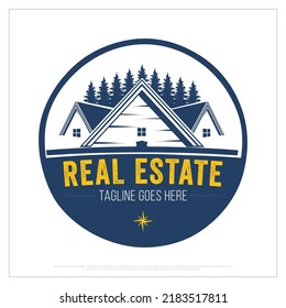Plantilla de logotipo inmobiliario, vector de logotipo inmobiliario, diseño de logotipo inmobiliario