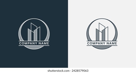 Diseño de ilustración vectorial de plantilla de logotipo de bienes raíces