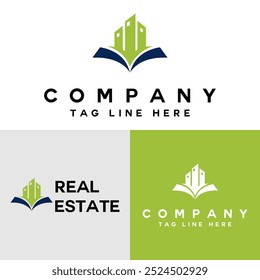 Real estate logo template vector