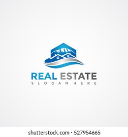 Real Estate logo template. Vector Illustration Eps.10