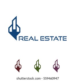 real estate logo template vector eps