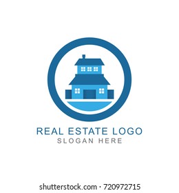 Real Estate logo template vector illustration.