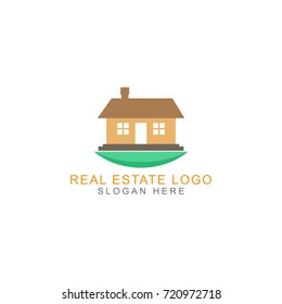 Real Estate logo template vector illustration.